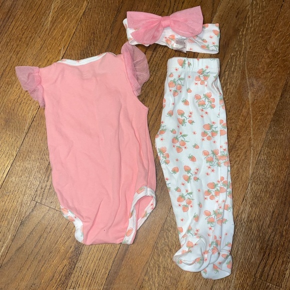 •LE TOP BÉBÉ•"SWEET LIKE MOMMY" MATCHING SET LITTLE GIRLS SIZE 6-9 MONTHS - Picture 4 of 5